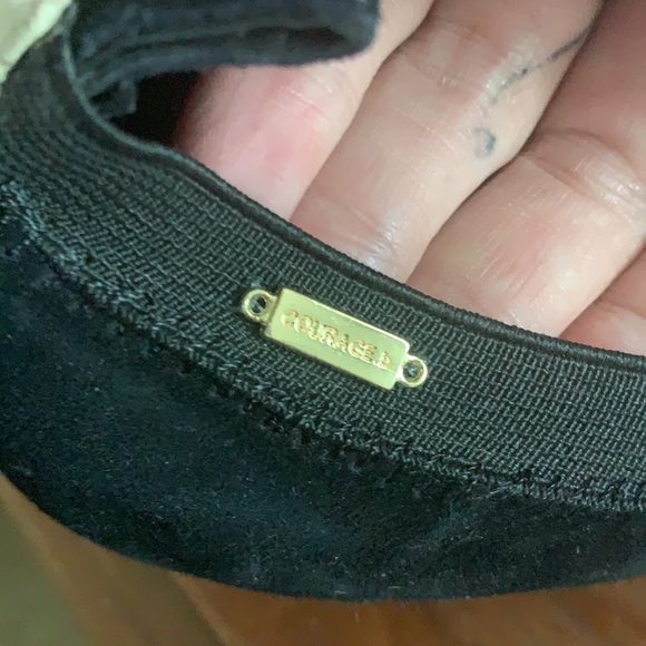 Courage b Noemie Block Heel Black Square Heel Shoe - Picture 8 of 11